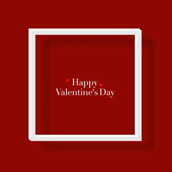 Feliz día de San Valentín con tarjeta de felicitación de letras — Vector de stock