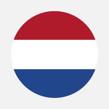 Hollanda bayrak dairesi, vektör resmi ve simgesi