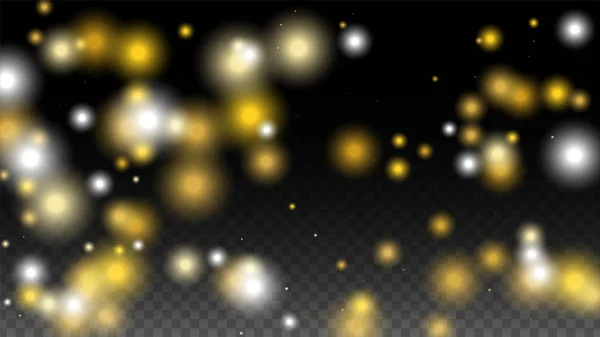 Texture vectorielle de paillettes d'or sur un noir. Golden Glow Pattern. Noël doré et neige du Nouvel An. L'explosion dorée des confettis. Star Dust. Résumé Flicker arrière-plan avec un design de lumières de fête. — Image vectorielle