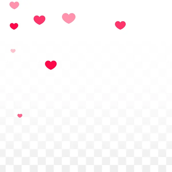 Hearts Confetti Düşen Arkaplan. Sevgililer Günü şablonu. Romantik Dağılmış Kalpler Tasarım Elementi. Sevgi. Tatlı bir an. Hediye. Satış ya da Kutlama için Sevimli Tasarım Elemanı. — Stok Vektör