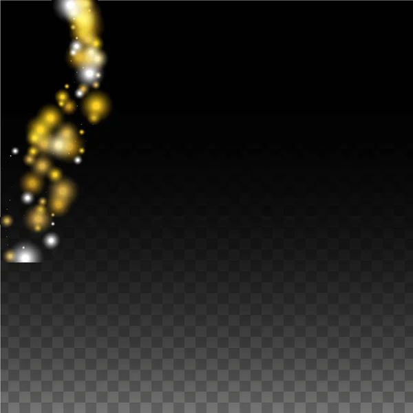 Золотий Glitter Vector Texture on a Black. Golden Glow Pattern. Золоте Різдво і Новий рік Сніг. Золотий вибух Confetti. Зоряний пил. Abstract Flicker Background with a Party Lights Design. — стоковий вектор