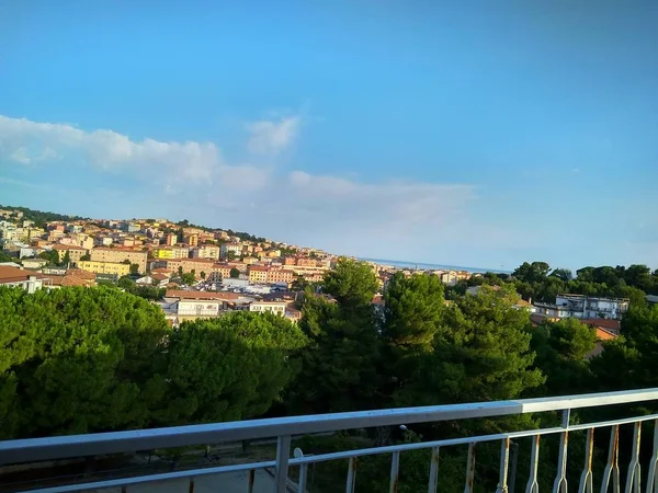 Vista Panoramica Sulla Città Ancona Nella Regione Delle Marche — Foto Stock