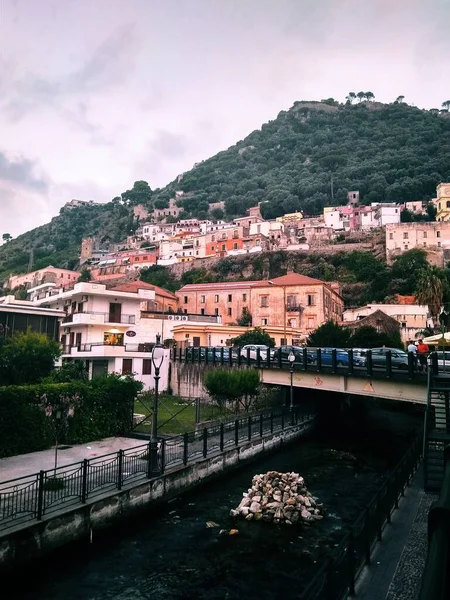 Fuente Del Río Sarno Italia — Foto de Stock