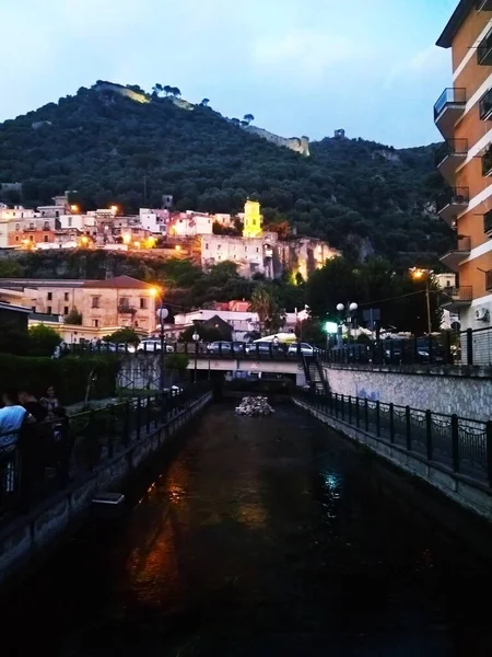 Bron Van Sarno Rivier Italië — Stockfoto