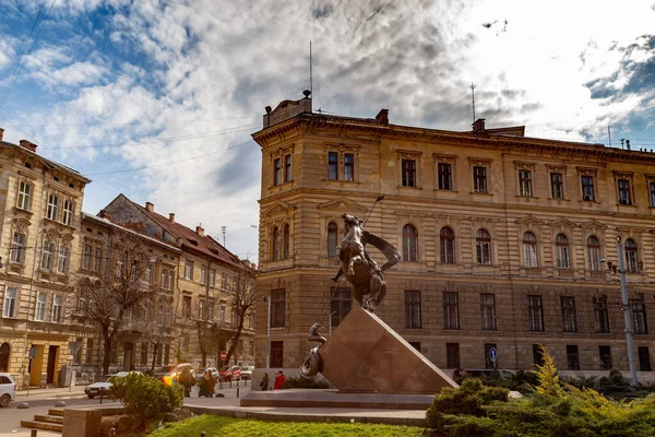 Lviv Ukraine 2020 Generaldirektion Der Nationalpolizei Gebiet Lviv Mit Einem — Stockfoto