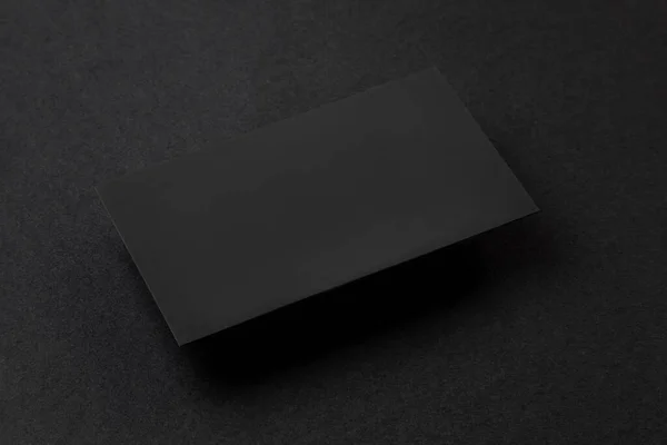 Conception Identité Noir Modèles Entreprise Style Entreprise Cartes Visite Sur — Photo