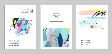 Dizi yaratıcı kartları ve posterler 