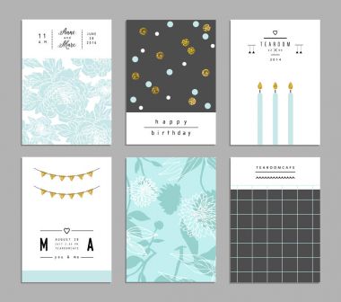 Trendy romantik davetiyeler koleksiyonu 