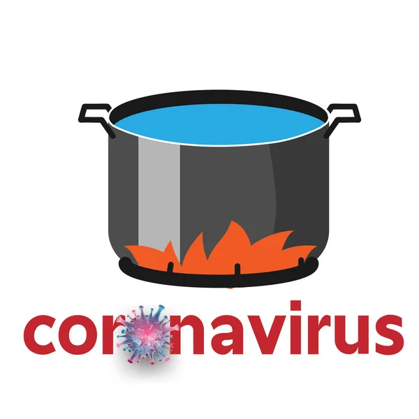 Coronavirus 2019 Ncov Sobre Fondo Blanco Aislado Elemento Para Concepto — Archivo Imágenes Vectoriales