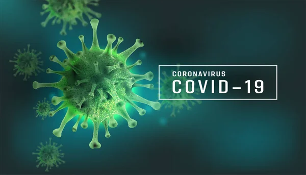 Coronavirus 2019 Ncov Sobre Fondo Blanco Aislado Elemento Para Concepto — Vector de stock