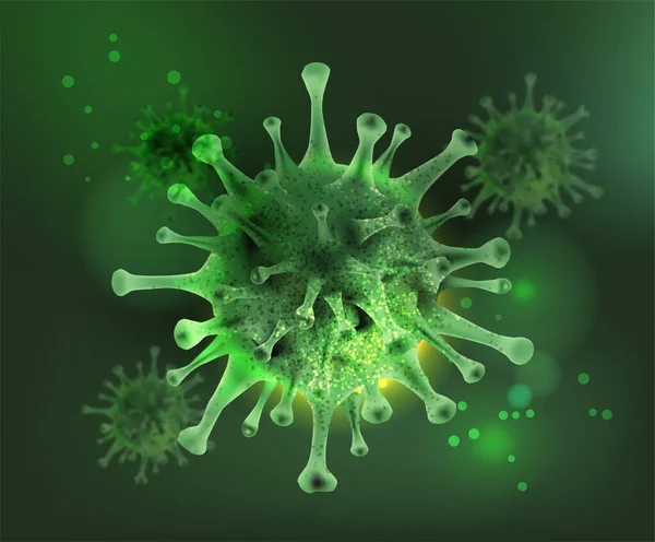 Coronavirus 2019 Ncov Beyaz Yalıtılmış Arka Plan Tıbbi Konsept Elementi — Stok Vektör