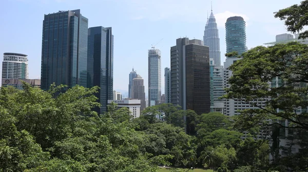 Kuala Lumpur Hlavním Městem Malajsie Pohled Centrum Města — Stock fotografie