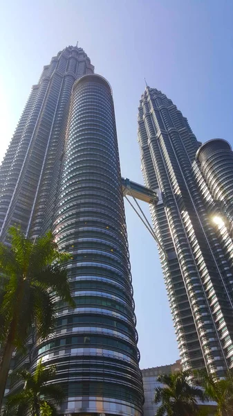 Petronas Towers Kuala Lumpur Centrum Města — Stock fotografie