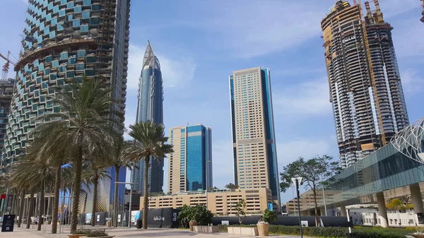 Het Centrum Dubai Wolkenkrabbers Uae — Stockfoto