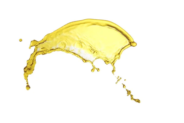 Geïsoleerde gele splash — Stockfoto