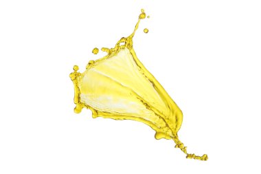 yemek yağı sıçraması beyaz arkaplanda izole edilmiş