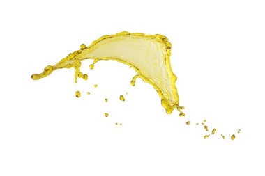 Beyaz arka plan ve birçok dro üzerinde izole güzel motor yağı