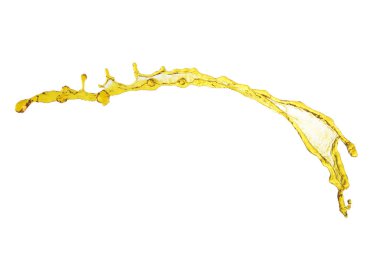 güzel uçan yağ splash beyaz izole