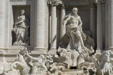 Çeşme de Trevi (Fontana di Trevi) Roma'da güzel detay