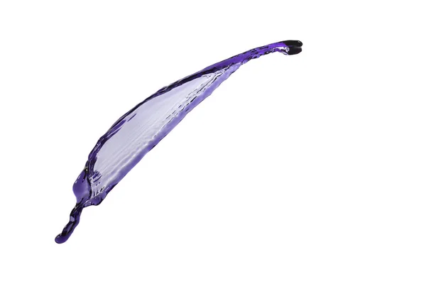 飛んで流体スプラッシュ紫色 — ストック写真