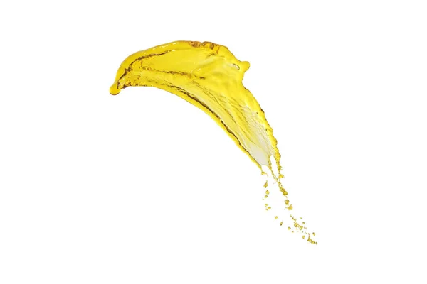 Isolated oil splash light yellow color — Stock Photo, Image