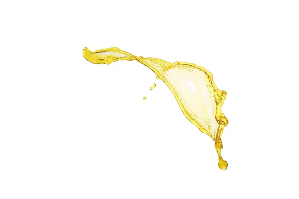 Salpicadura de aceite líquido color amarillo claro —  Fotos de Stock