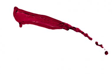 izole sıçrama kırmızı renk