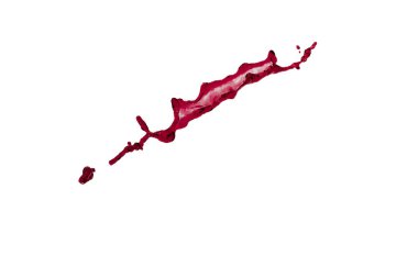 beyaz zemin üzerine sıvı sıçrama kırmızı renk