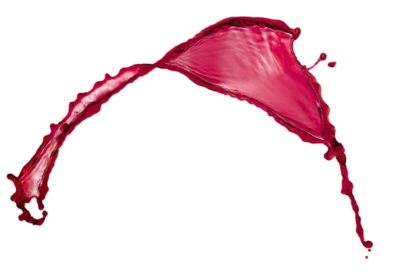 Salpicadura de líquido rojo volador —  Fotos de Stock