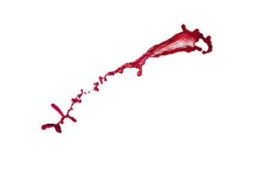 Sıvı güzel kırmızı sıçrama uçan