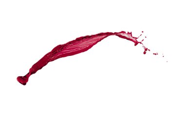 beyaz zemin üzerine kırmızı sıvı sıçrama