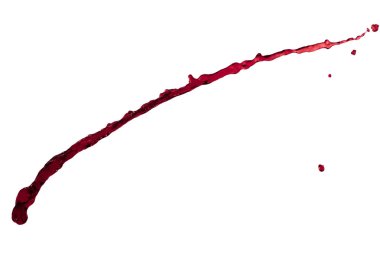 Beyaz arka plan üzerinde muhteşem sıçrama kırmızı renk