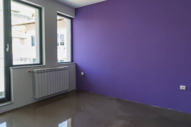 İç daire yapım aşamasında. Ayna pürüzsüz yüzey 