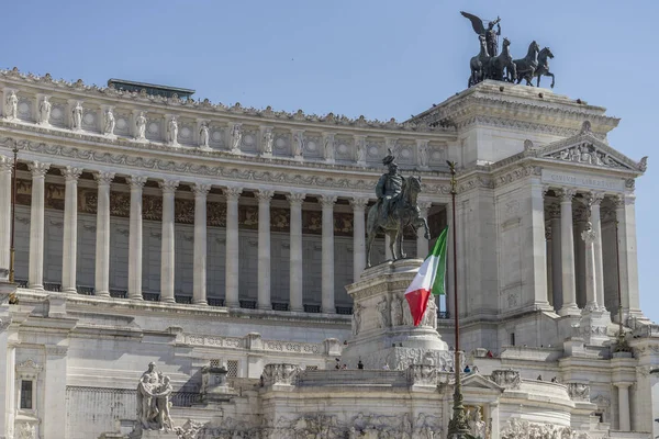 Monument av Vittorio Emanuele Ii i Rom. Juni 2017, Rom, Italien — Stockfoto