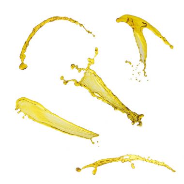 İzole motor yağı uçan güzel toplama