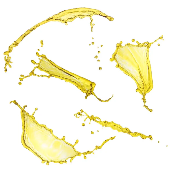 Motor yağı beyaz b izole sıçramasına güzel toplama