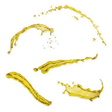 Beyaz adam üzerinde izole motor yağı güzel toplama