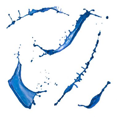 Muhteşem güzel toplama mavi renk beyaz sıçramalarına. 