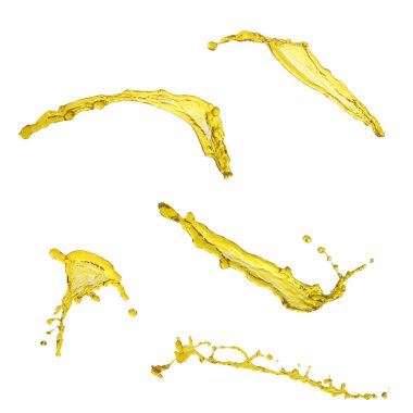 Zarif güzel motor yağı üzerinde beyaz b izole topluluğu