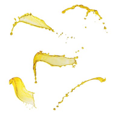 Güzel motor yağı üzerinde izole uçan zarif koleksiyonu 