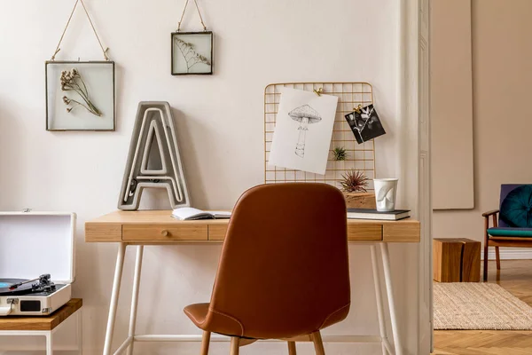 Beige Table Various Interior Details Interior Design — Stock Photo, Image