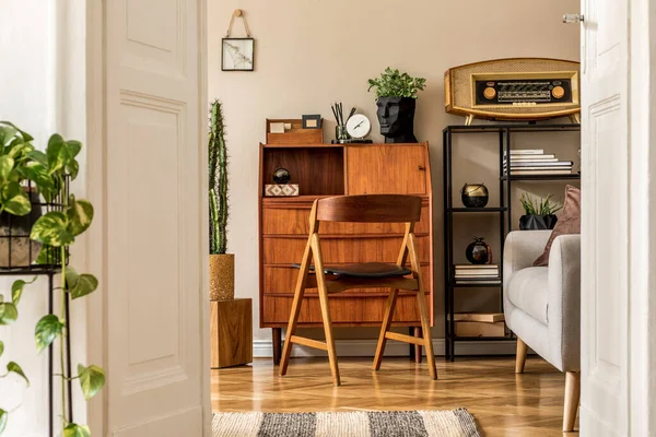 Stylish Workshop Cabinet Cozy Room Interior Design — Stock Photo, Image