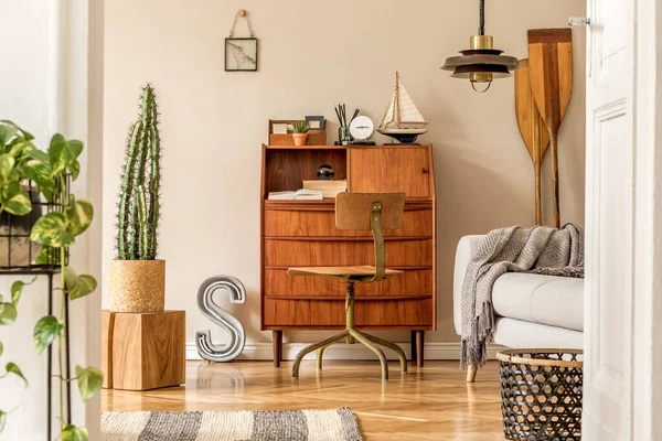 Stylish Workshop Cabinet Cozy Room Interior Design — Stock Photo, Image