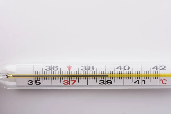 Civa Termometrede Yüksek Sıcaklık — Stok fotoğraf
