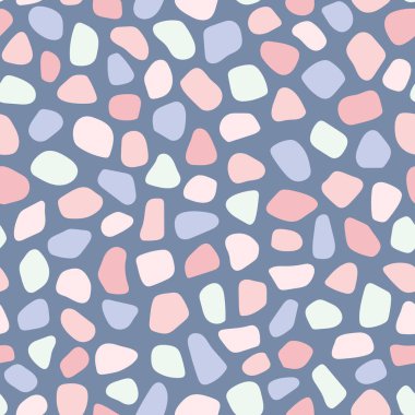 Pembe ve mor düzensiz şekillerin soyut, pürüzsüz desenleri..