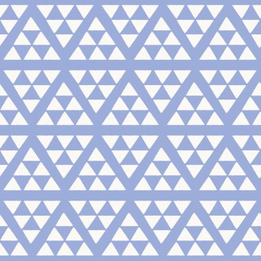 Geometrik elmas dikişsiz vektör desenli dokulu üçgenler. Tatlı bir monokrom tekrarlanan tasarım arkaplanı.