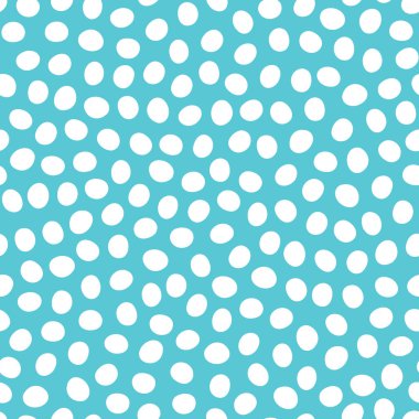 Vektör aqua polka noktasız tekrarlanmayan desen arkaplanı.