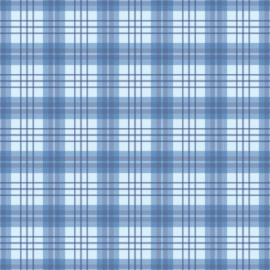 Mavi ve beyaz olarak kusursuz desen kontrol edildi. Bir geometrik ekose vektör desen tasarımı.