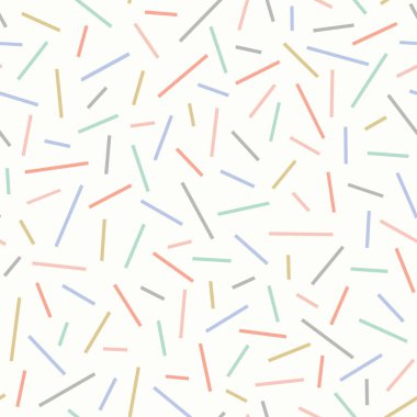 Abstract line pattern. Pastel tossed seamless repeat background design.