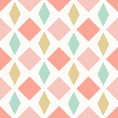 Soyut geometrik elmas ve üçgen vektör deseni.